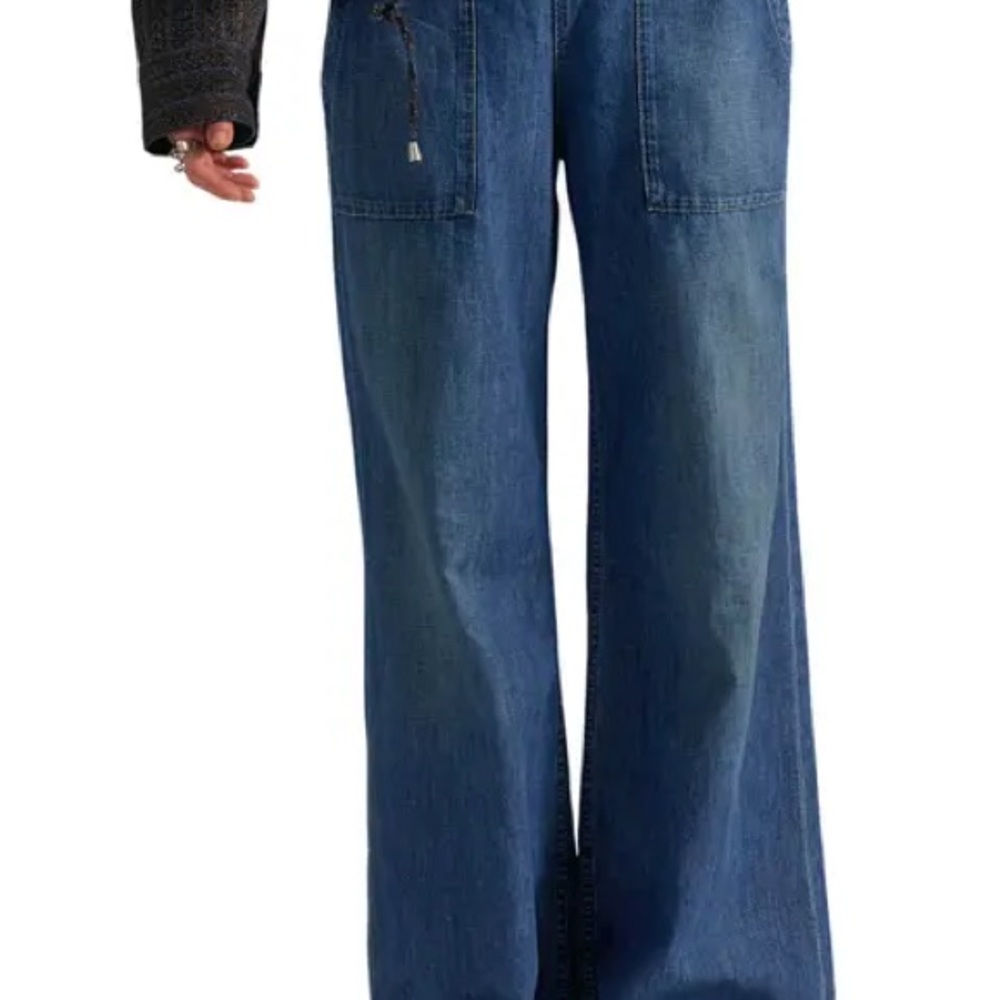 Free People Denim Breezy Pull On